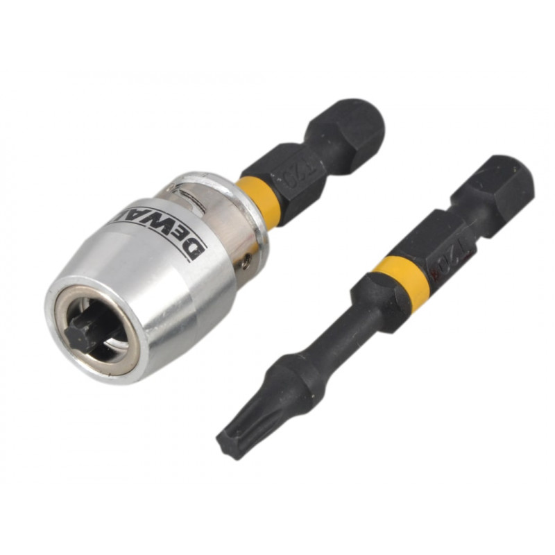 Impact Torsion Bits TX0 x 50mm (x2) and Magnetic Screwlock Sleeve Impact Torsion Bits TX0 x 50mm (x2) and Magnetic Screwlock Sleeve