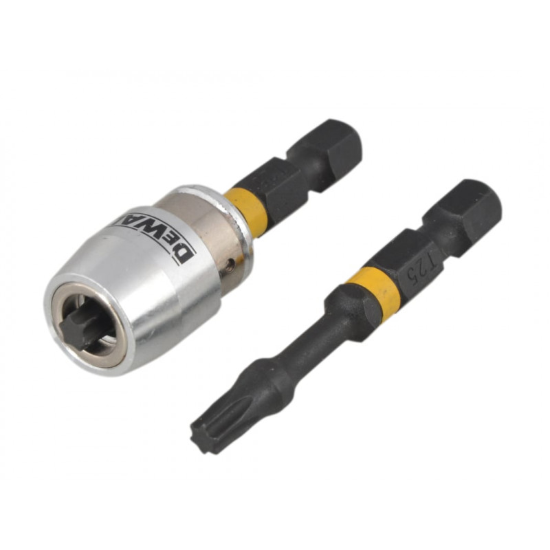Impact Torsion Bits TX25 x 50mm (x2) and Magnetic Screwlock Sleeve Impact Torsion Bits TX25 x 50mm (x2) and Magnetic Screwlock Sleeve