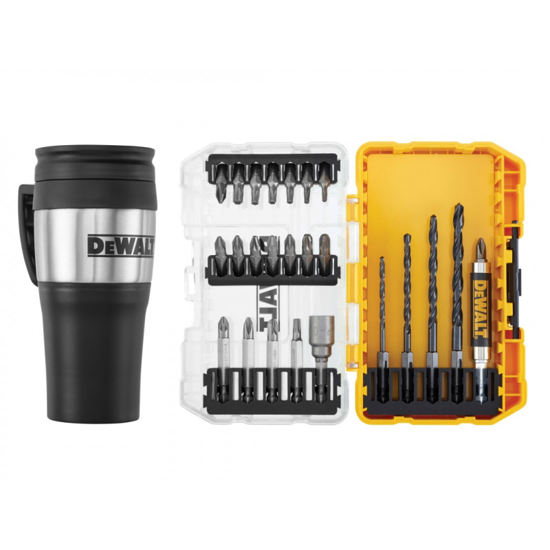 DT70707 Drill Drive Set, 25 Piece + Mug DT70707 Drill Drive Set, 25 Piece + Mug