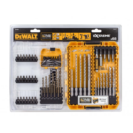 DT70760 Mixed Drill & Bit Set, 68 Piece