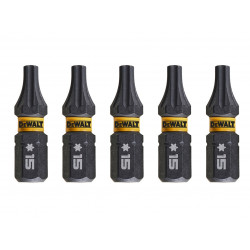 EXTREME FlexTORQ Bits T15 x 25mm (Pack 5)