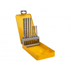 ELITE SDS+ Full Head Carbide 4 Cutter Drill Bit Set, 7 Piece