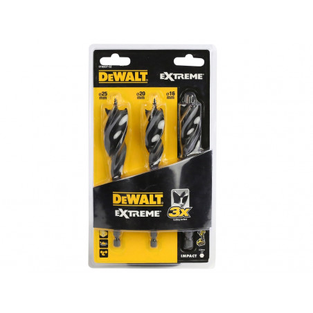 EXTREME® Tri Flute Bit Set, 3 Piece