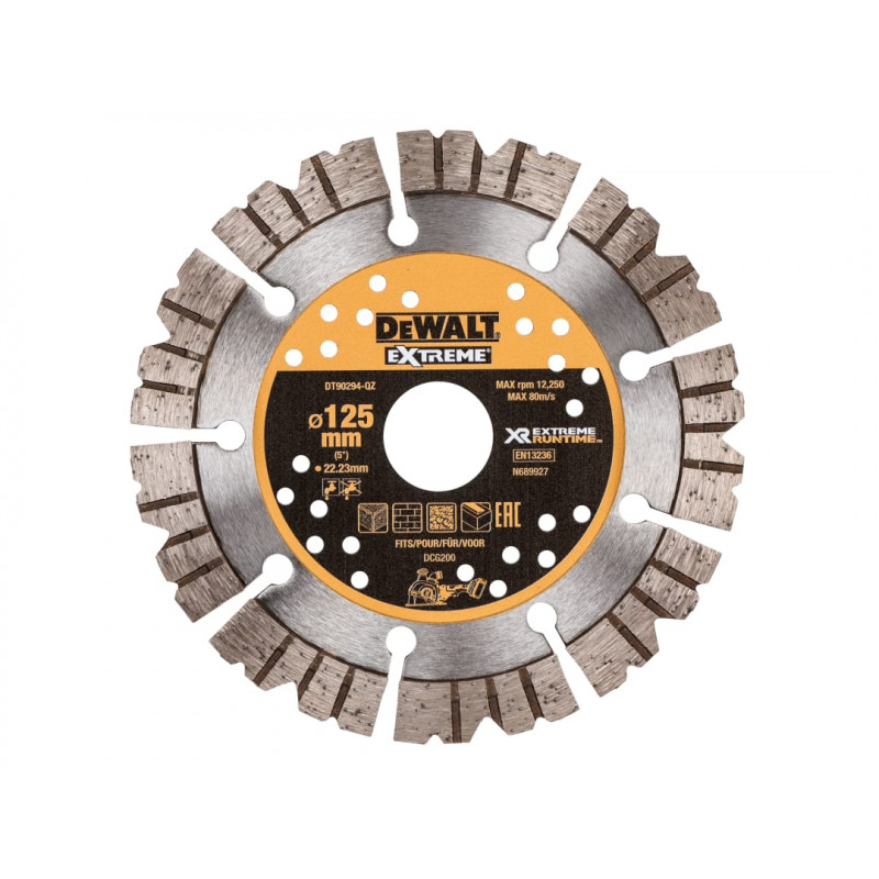DT90294 Extreme Diamond Cutting Blade 125 x 22.23mm DT90294 Extreme Diamond Cutting Blade 125 x 22.23mm
