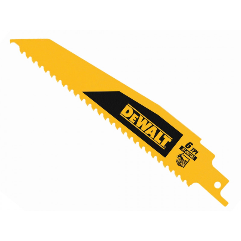 Bi-Metal Wood Demolition Reciprocating Blade 152mm x 6 TPI (Pack 5) Bi-Metal Wood Demolition Reciprocating Blade 152mm x 6 TPI (Pack 5)