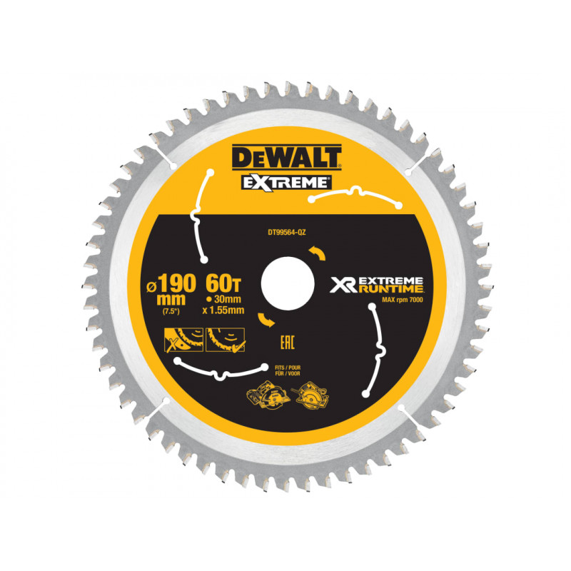 XR FlexVolt Circular Saw Blade 190 x 30mm x 60T XR FlexVolt Circular Saw Blade 190 x 30mm x 60T