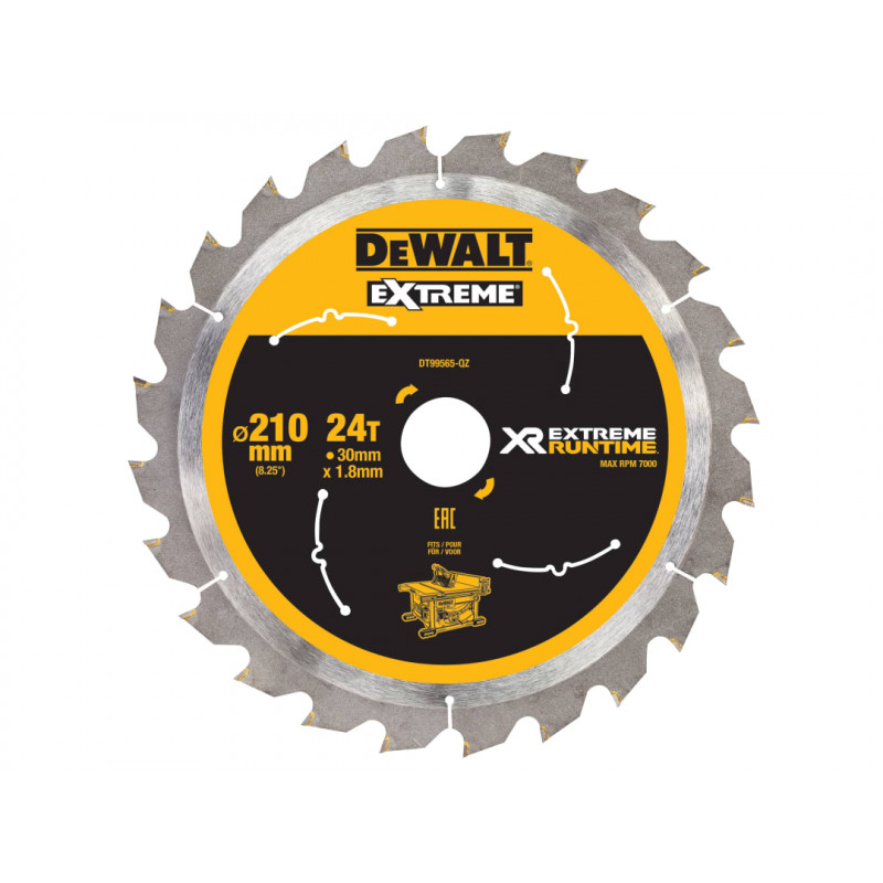 XR FlexVolt Table Saw Blade 210 x 30mm x 24T XR FlexVolt Table Saw Blade 210 x 30mm x 24T