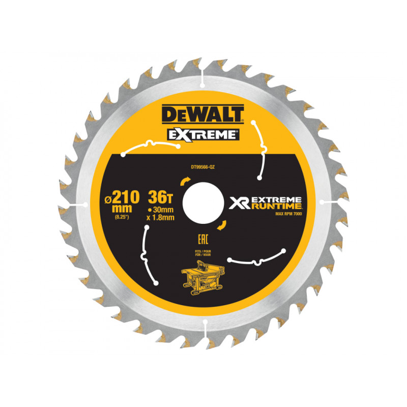 XR FlexVolt Table Saw Blade 210 x 30mm x 36T XR FlexVolt Table Saw Blade 210 x 30mm x 36T