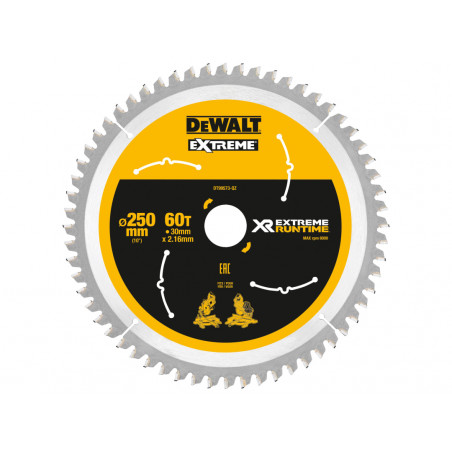 Extreme Runtime FlexVolt Mitre Saw Blade 250 x 30mm x 60T