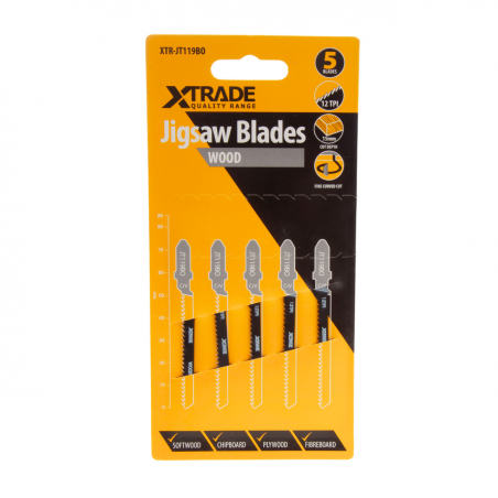 XTrade JT119BO Basic for Wood Jigsaw Blades (Pack of 5)
