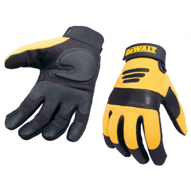 Synthetic Padded Leather Palm Gloves - Large Synthetic Padded Leather Palm Gloves - Large