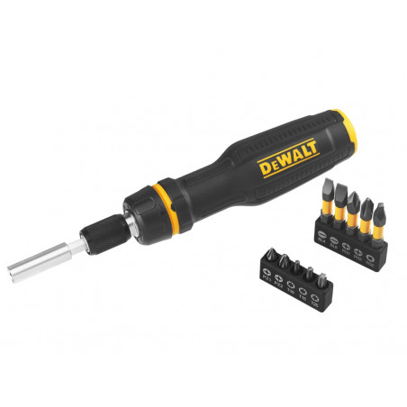 Full Fit Telescoping Multi-bit Ratcheting Screwdriver + 10 Bits