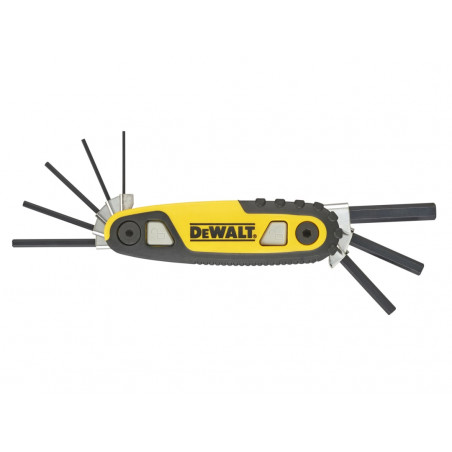 Metric Folding / Locking Hex Key Set, 8 Piece