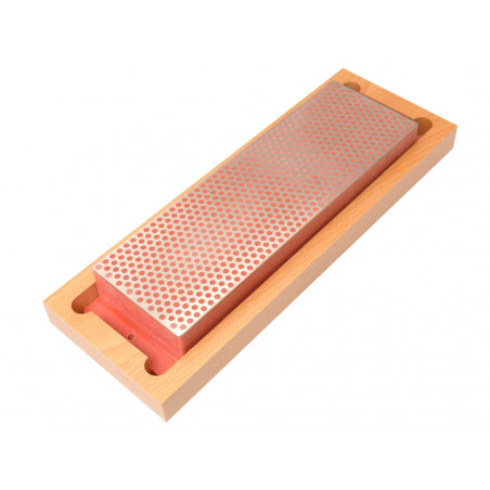 Diamond Whetstone 200mm Wooden Box Red 600 Grit Fine