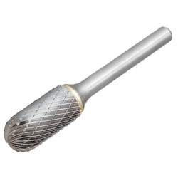 Solid Carbide Rotary Bright Burr Ball Nosed Cylinder 12.7 x 6mm