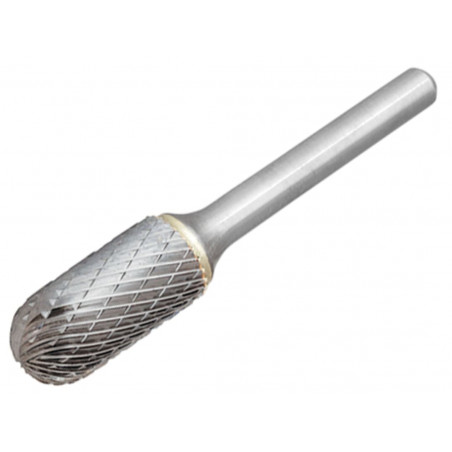 Solid Carbide Rotary Bright Burr Ball Nosed Cylinder 12.7 x 6mm