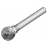 Solid Carbide Bright Rotary Burr Ball 6.3 x 3mm