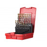 A095 Set 201 A002 HSS TiN Coated Jobber Drill Set of 19 1.0-10.0 x 0.5mm