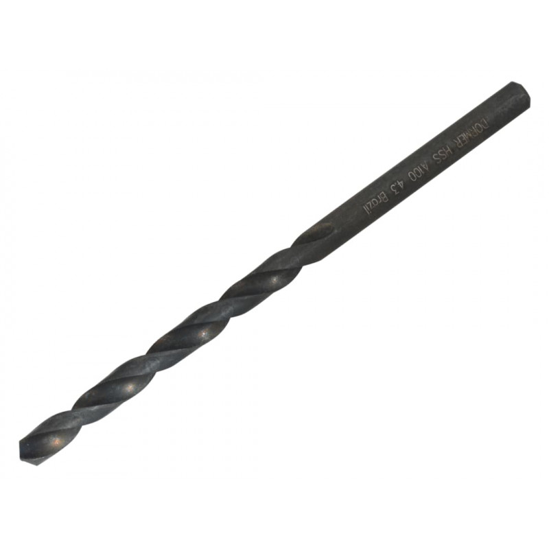 A100 HSS Jobber Drill Bit 4.30mm OL:80mm WL:47mm