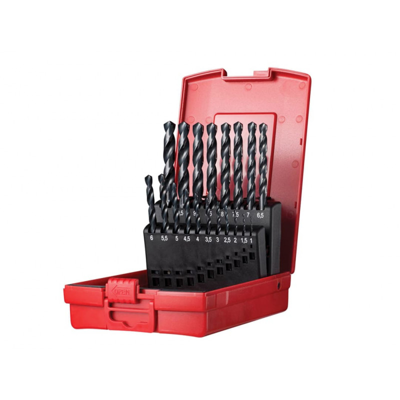 A190 No.201 Metric HSS Drill Set of 19 1.0-10.0 x 0.5mm A190 No.201 Metric HSS Drill Set of 19 1.0-10.0 x 0.5mm