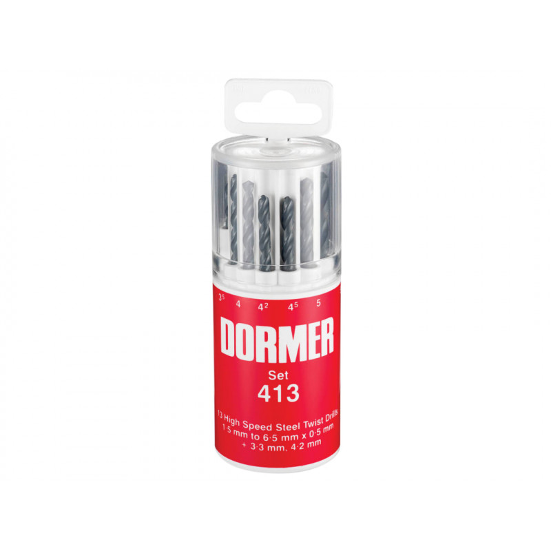 A191 No.413 Metric HSS Drill Set of 13 1.5-6.5 x 0.5mm A191 No.413 Metric HSS Drill Set of 13 1.5-6.5 x 0.5mm