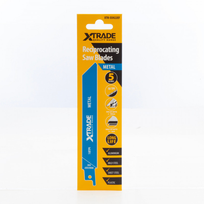 XTrade SS922EF Flexible for Metal Reciprocating Saw Blades (Pack of 5) XTrade SS922EF Flexible for Metal Reciprocating Saw Blades (Pack of 5)