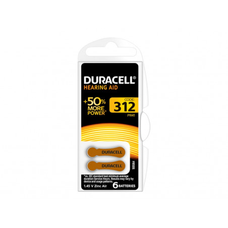 Specialty Hearing Aid Batteries Size 312 (6 Pack)