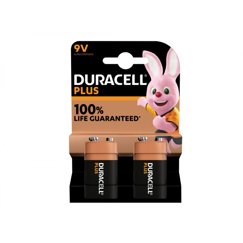9V Plus Power +100% Batteries (Pack 2) 9V Plus Power +100% Batteries (Pack 2)