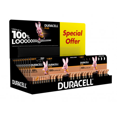 Duracell Battery Small CDU Display (10 x AAA & 24 x AA Packs)