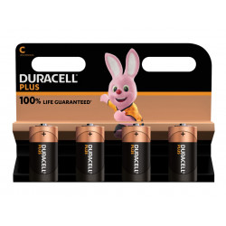 C Cell Plus Power +100% Batteries (Pack 4)