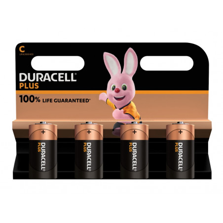 C Cell Plus Power +100% Batteries (Pack 4)