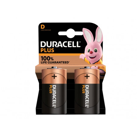 D Cell Plus Power +100% Batteries (Pack 2)