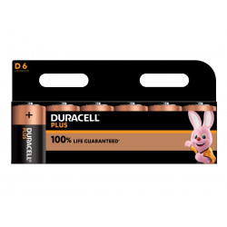 D Cell Plus Power +100% Batteries (Pack 6)