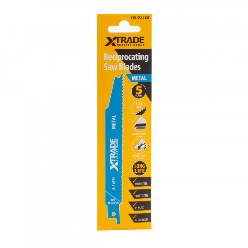 XTrade SS123XF Progressor for Metal Reciprocating Saw Blades (Pack of 5) XTrade SS123XF Progressor for Metal Reciprocating Saw Blades (Pack of 5)