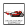 RASARRO 36/38 Power X-Change Mower 36V 2 x 4.0Ah Li-ion