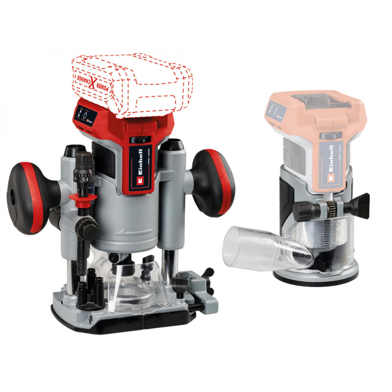 TP-RO 18 Set Li BL-Solo Power X-Change Router/Palm Router 18V Bare Unit TP-RO 18 Set Li BL-Solo Power X-Change Router/Palm Router 18V Bare Unit