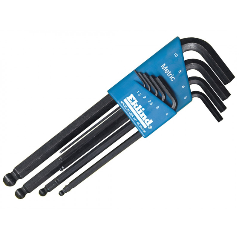 REK13609 Metric Long Ball End Hex L-Key Set, 9 Piece REK13609 Metric Long Ball End Hex L-Key Set, 9 Piece
