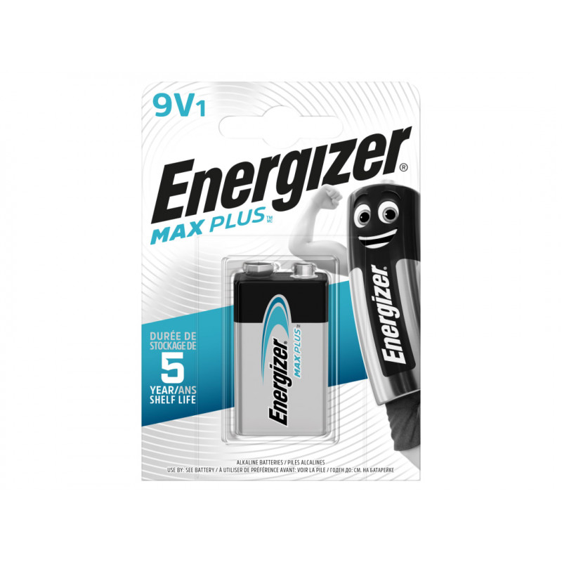 MAX PLUS™ 9V Alkaline Battery (Pack 1) MAX PLUS™ 9V Alkaline Battery (Pack 1)
