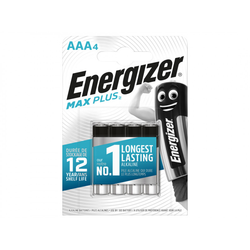 MAX PLUS™ AAA Alkaline Batteries (Pack 4) MAX PLUS™ AAA Alkaline Batteries (Pack 4)