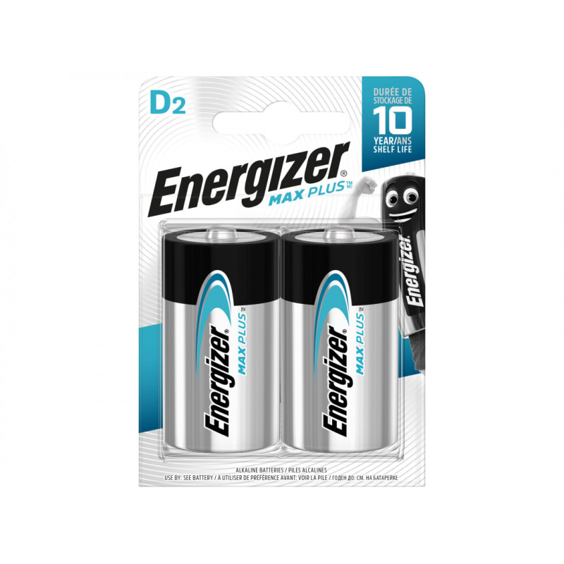 MAX PLUS™ D Alkaline Batteries (Pack 2) MAX PLUS™ D Alkaline Batteries (Pack 2)