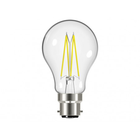LED BC (B22) GLS Filament Dimmable Bulb, Warm White 806 lm 7.2W