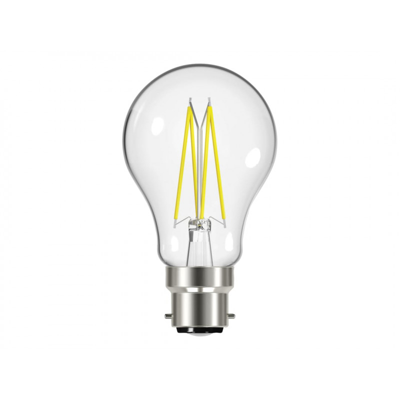 LED BC (B22) GLS Filament Non-Dimmable Bulb, Warm White 806 lm 6.7W