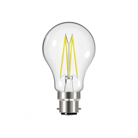 LED BC (B22) GLS Filament Non-Dimmable Bulb, Warm White 806 lm 6.7W