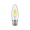 LED BC (B22) Candle Filament Non-Dimmable Bulb, Warm White 250 lm 2.3W