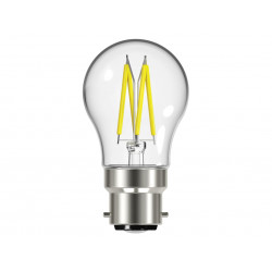 LED BC (B22) Golf Filament Non-Dimmable Bulb, Warm White 470 lm 4W