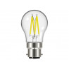 LED BC (B22) Golf Filament Non-Dimmable Bulb, Warm White 470 lm 4W