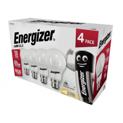 LED BC (B22) Opal GLS Non-Dimmable Bulb, Warm White 806 lm 8.2W (Pack 4)