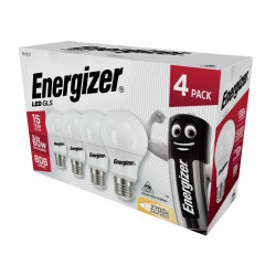 LED ES (E27) Opal GLS Non-Dimmable Bulb, Warm White 806 lm 8.2W (Pack 4)