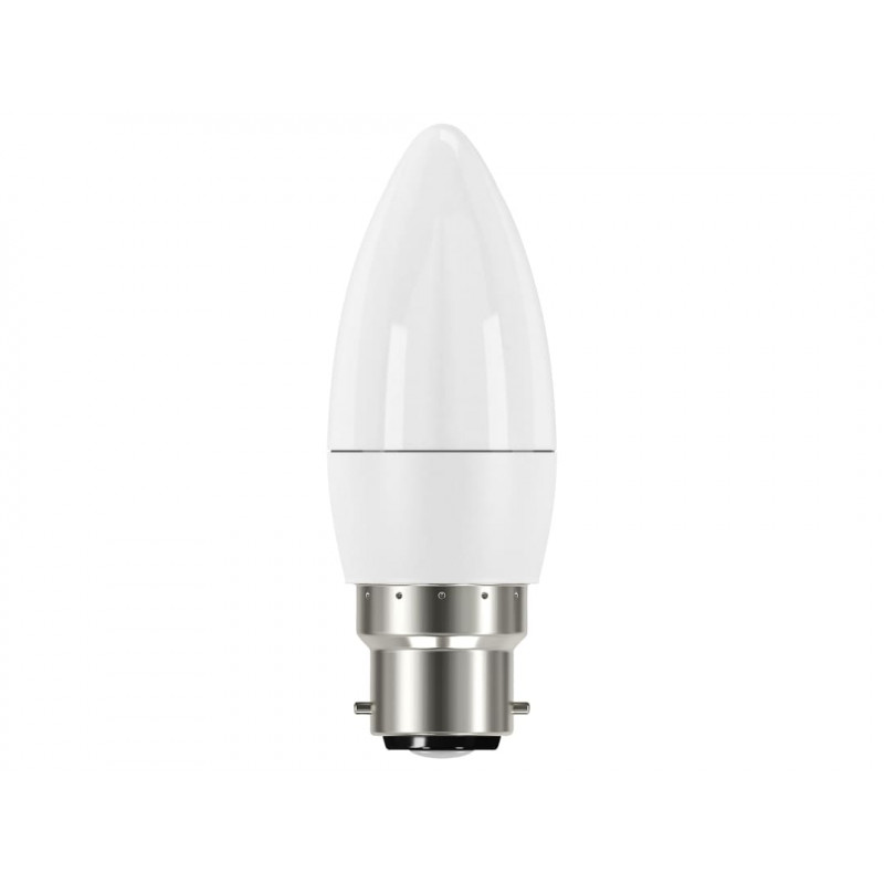 LED BC (B22) Opal Candle Non-Dimmable Bulb, Warm White 250 lm 3.3W