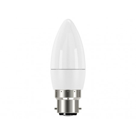 LED BC (B22) Opal Candle Non-Dimmable Bulb, Warm White 250 lm 3.3W